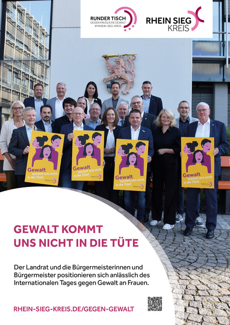 Plakat Gewalt kommt uns nicht in die Tüte