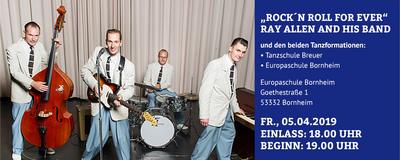 Das Bornheimer Kulturforum präsentiert: "RAY ALLEN and his Band" – Rock 'n' Roll Hits der späten 50er und frühen 60er Jahre. © BORNHEIMER KULTURFORUM