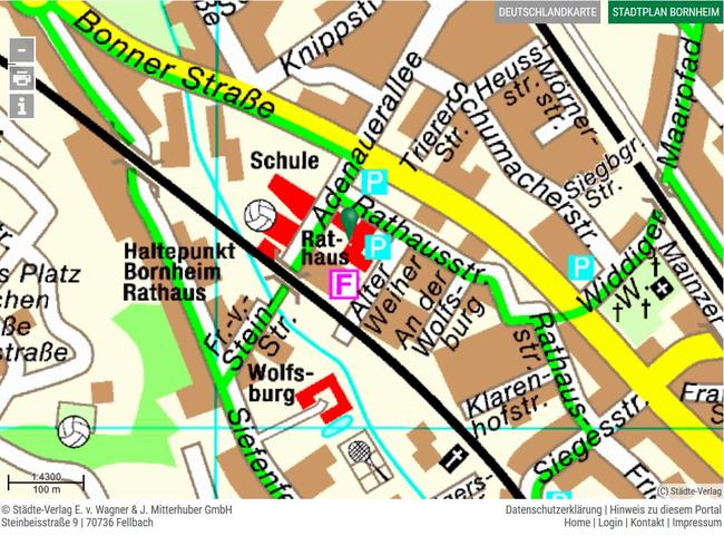 Stadtplan - Stadt Bornheim