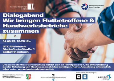 Poster Dialogabend Flut 2023