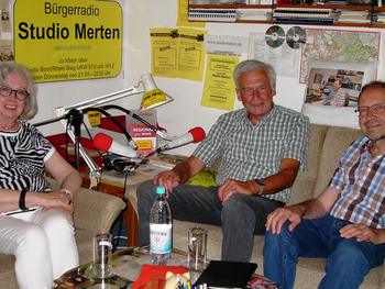 Im Studio Merten (v.l.): Hilka Farnschläder-Händel, Walter Kuhl und Otto Ganser. Foto: Otto Ganser 