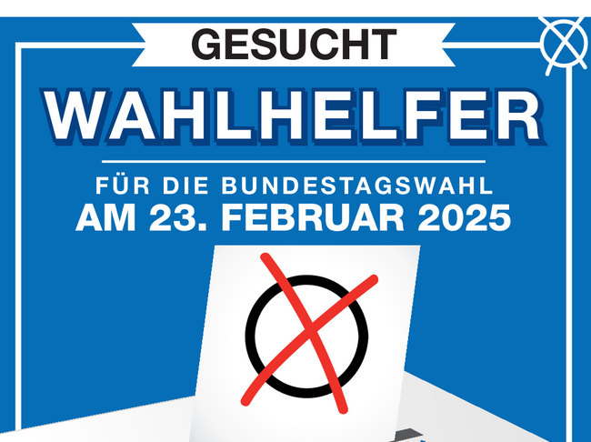 Plakat Wahlhelfer*in werden