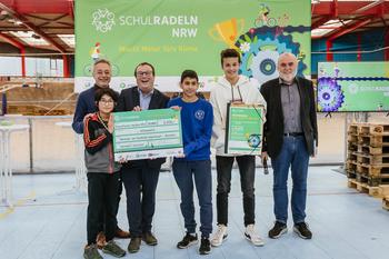 AvH: Erster Platz in der Kategorie "Meist geradelte Kilometer". Foto: Zukunftsnetz Mobilität NRW/Smilla Dankert