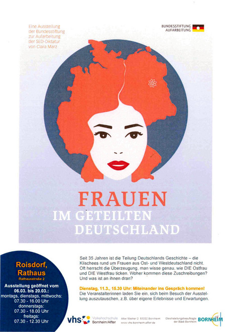 Flyer Ausstellung Frauen im geteilten Deutschland