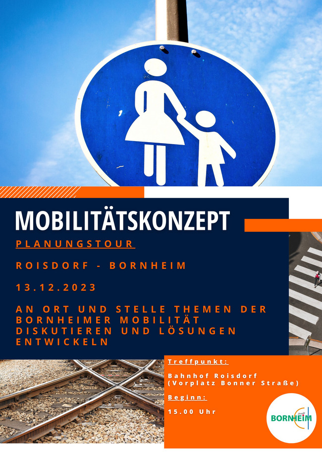 Plakat Mobilitätskonzept Planungstour Roisdorf – Bornheim