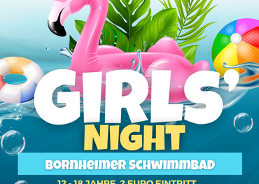 Plakat Girls' Night im HallenFreizeitBad Bornheim